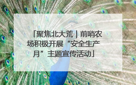 聚焦北大荒｜前哨农场积极开展“安全生产月”主题宣传活动