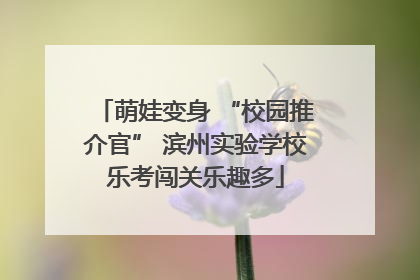 萌娃变身 “校园推介官” 滨州实验学校乐考闯关乐趣多
