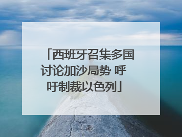 西班牙召集多国讨论加沙局势 呼吁制裁以色列