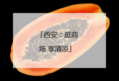 西安：逛商场 享清凉