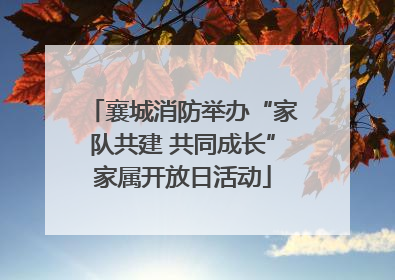 襄城消防举办“家队共建 共同成长”家属开放日活动