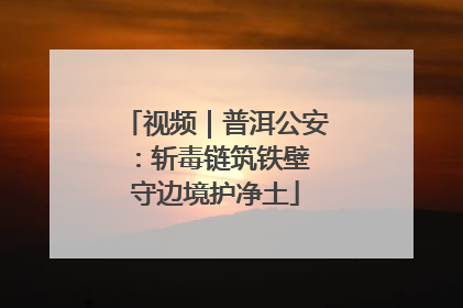 视频｜普洱公安：斩毒链筑铁壁 守边境护净土