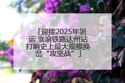 迎接2025年暑运 襄渝铁路达州站打响史上最大规模换岔“攻坚战”