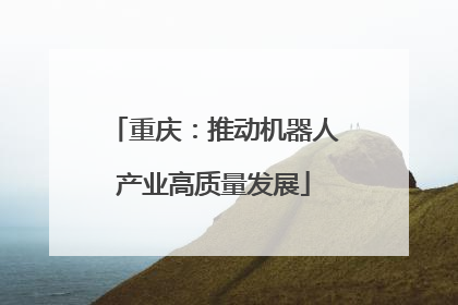 重庆：推动机器人产业高质量发展