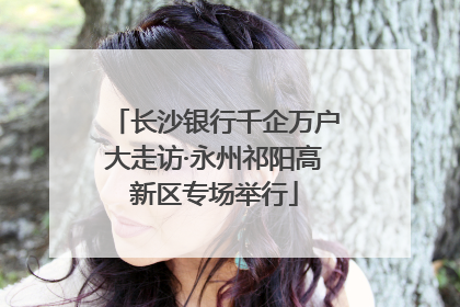 长沙银行千企万户大走访·永州祁阳高新区专场举行