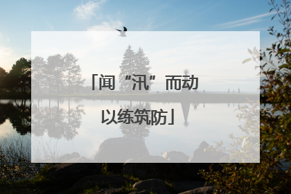 闻“汛”而动 以练筑防
