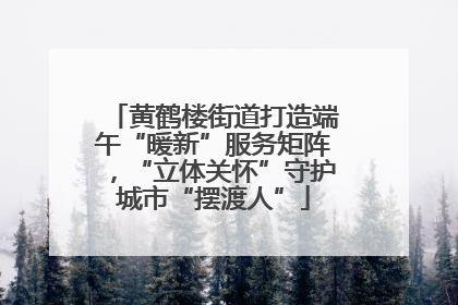 黄鹤楼街道打造端午“暖新”服务矩阵，“立体关怀”守护城市“摆渡人”