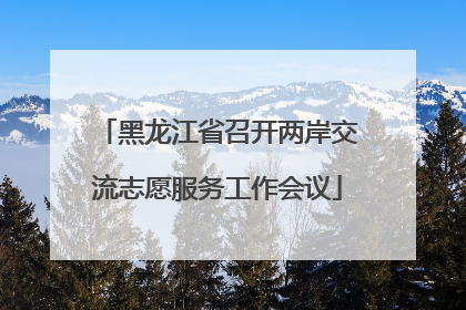 黑龙江省召开两岸交流志愿服务工作会议