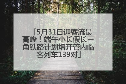 5月31日迎客流最高峰！端午小长假长三角铁路计划增开管内临客列车139对